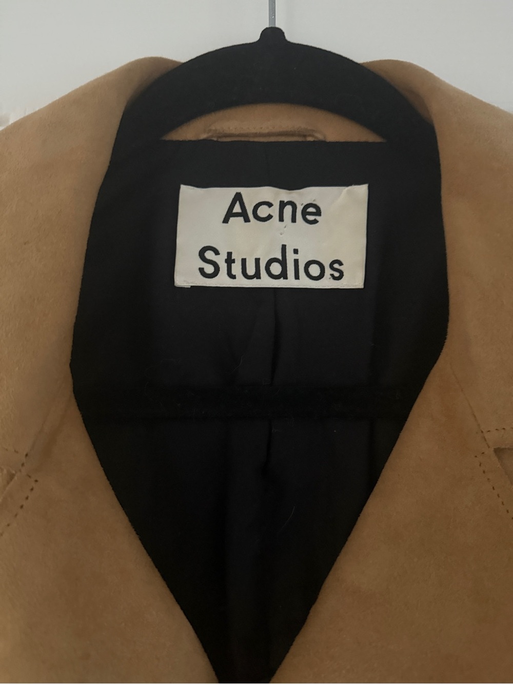 Acne Suede Moto Jacket in Camel - Picture 5 of 6